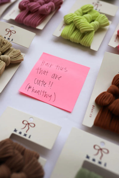 KAXI Bow Slick Back Ponytails | Set of 3