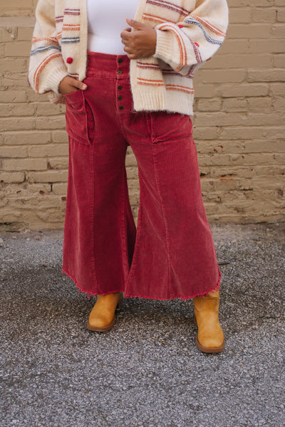 Kara Corduroy Wide Leg Pants