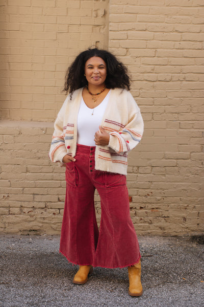 Kara Corduroy Wide Leg Pants