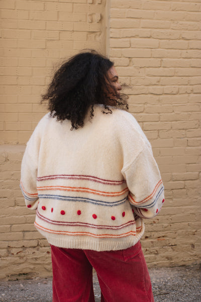 Noelle Striped Knit Cardigan