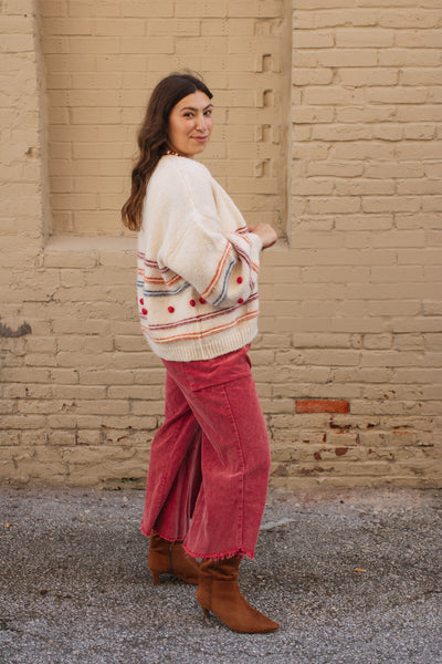Kara Corduroy Wide Leg Pants