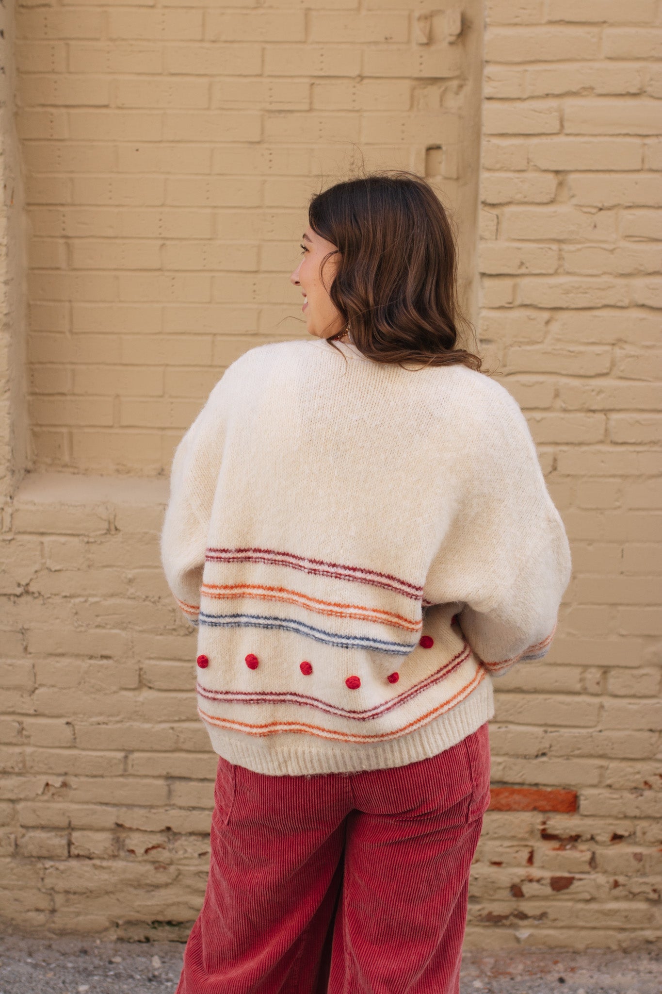 Noelle Striped Knit Cardigan