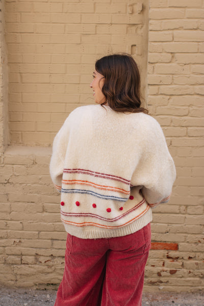 Noelle Striped Knit Cardigan