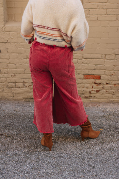 Kara Corduroy Wide Leg Pants