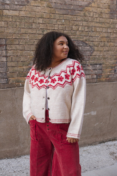 Millie Snowflake Knit Cardigan