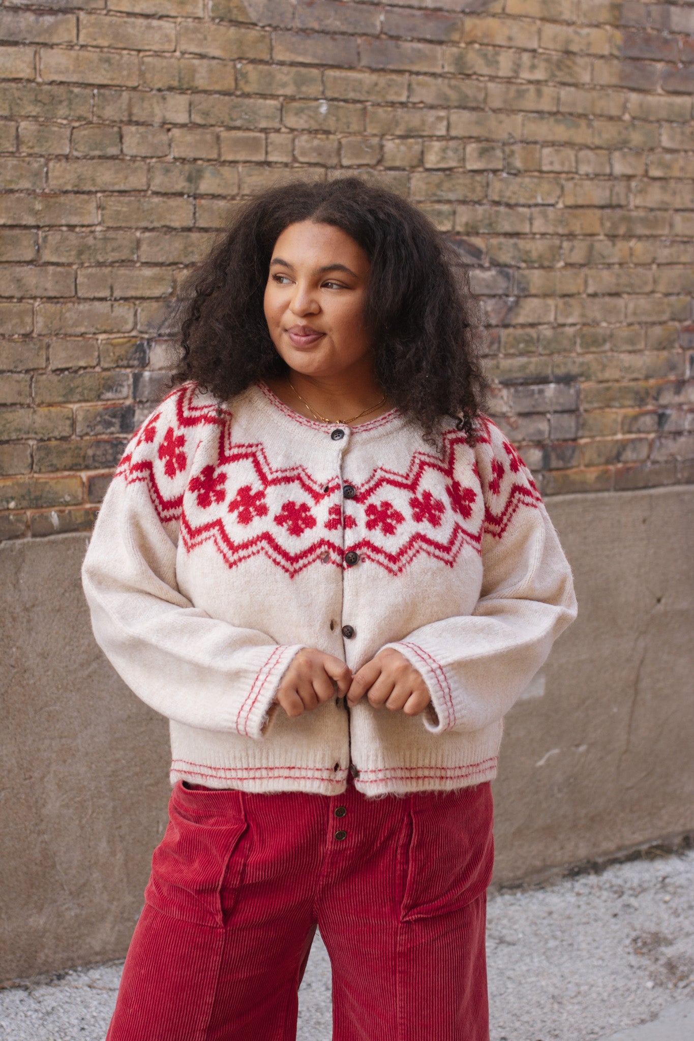 Millie Snowflake Knit Cardigan
