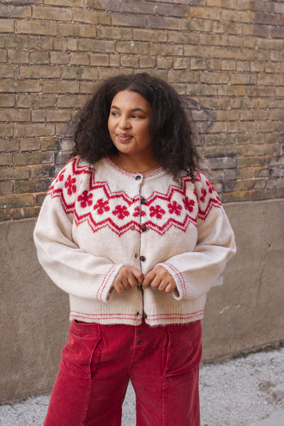 Millie Snowflake Knit Cardigan