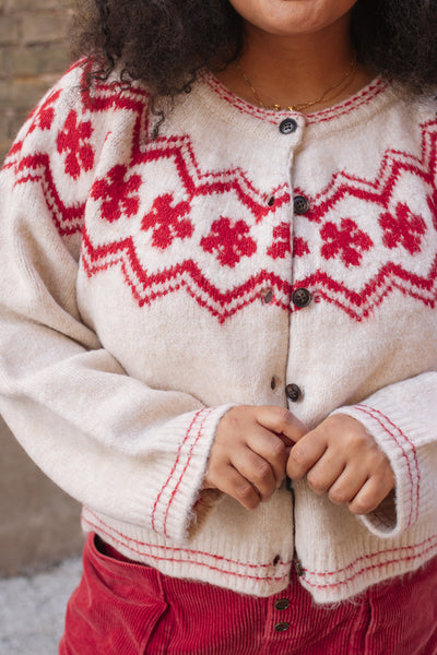 Millie Snowflake Knit Cardigan