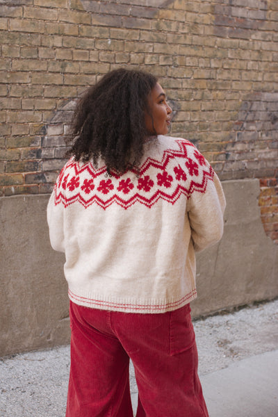 Millie Snowflake Knit Cardigan