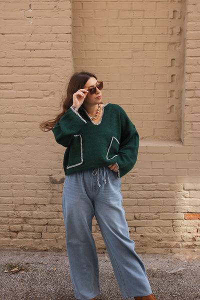 Mira Drawstring Denim Pant