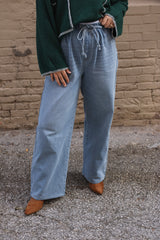 Mira Drawstring Denim Pant
