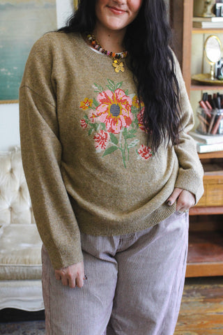 Liv Needlepoint Knit Sweater