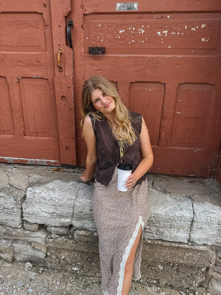 Logan Lace Embroidered Vest