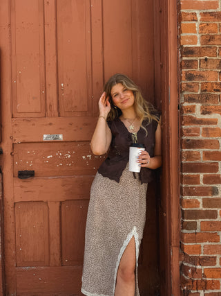 Logan Lace Embroidered Vest