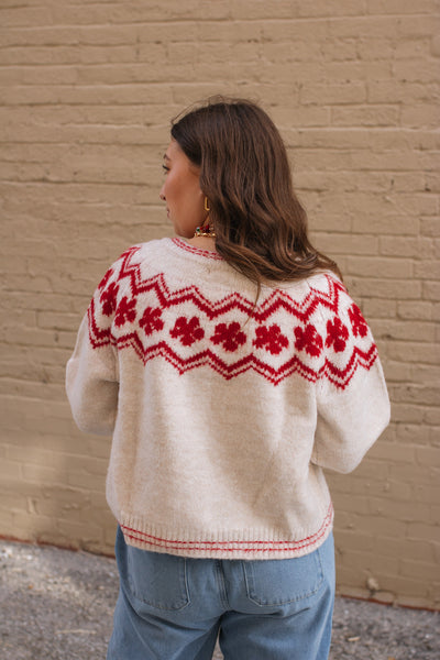 Millie Snowflake Knit Cardigan