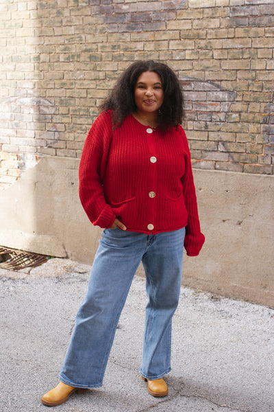 Ruby Button Knit Cardigan