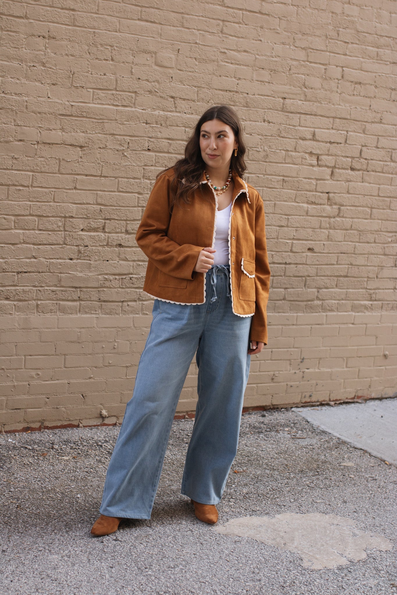 Holly Suede Snap Jacket