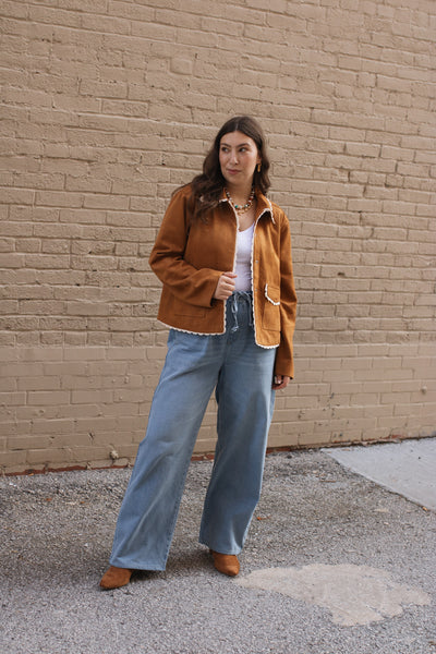 Holly Suede Snap Jacket