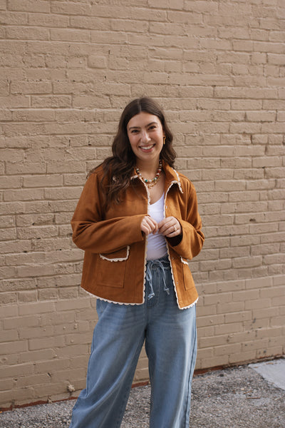 Holly Suede Snap Jacket