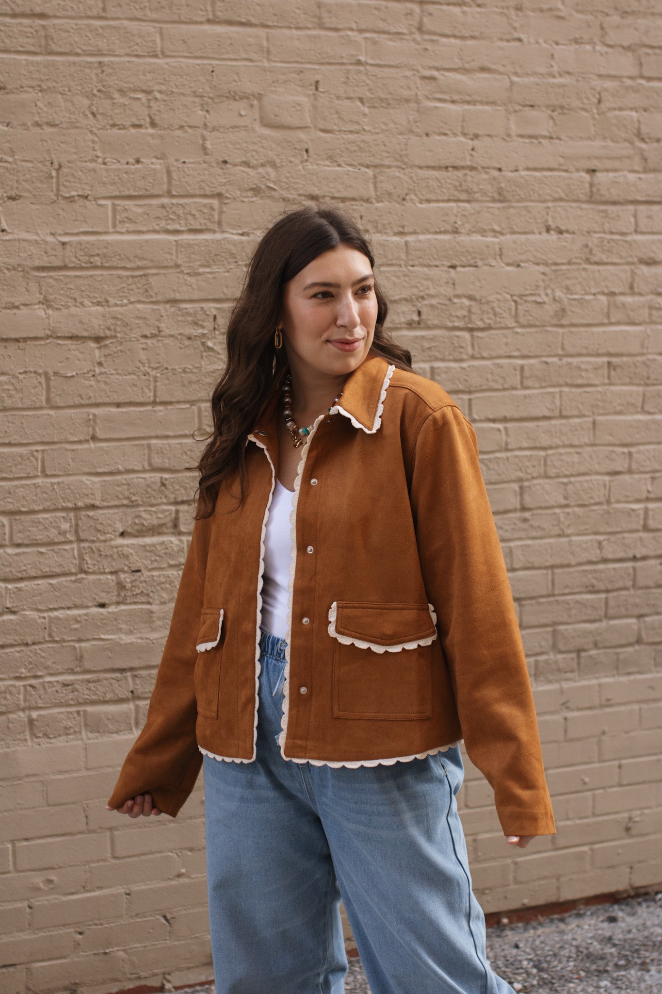 Holly Suede Snap Jacket