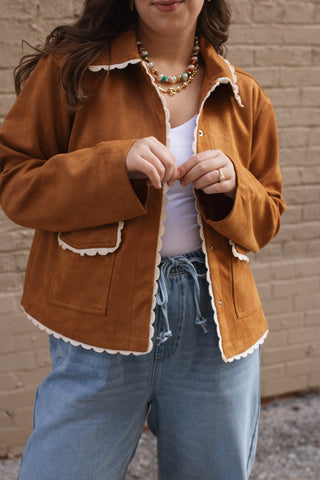 Holly Suede Snap Jacket