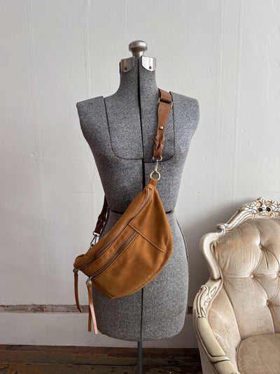 Nina Faux Suede Sling Bag