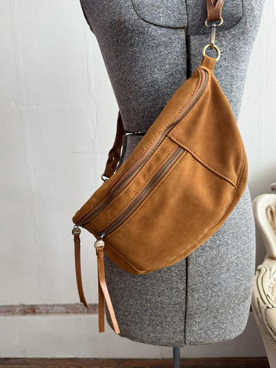 Nina Faux Suede Sling Bag