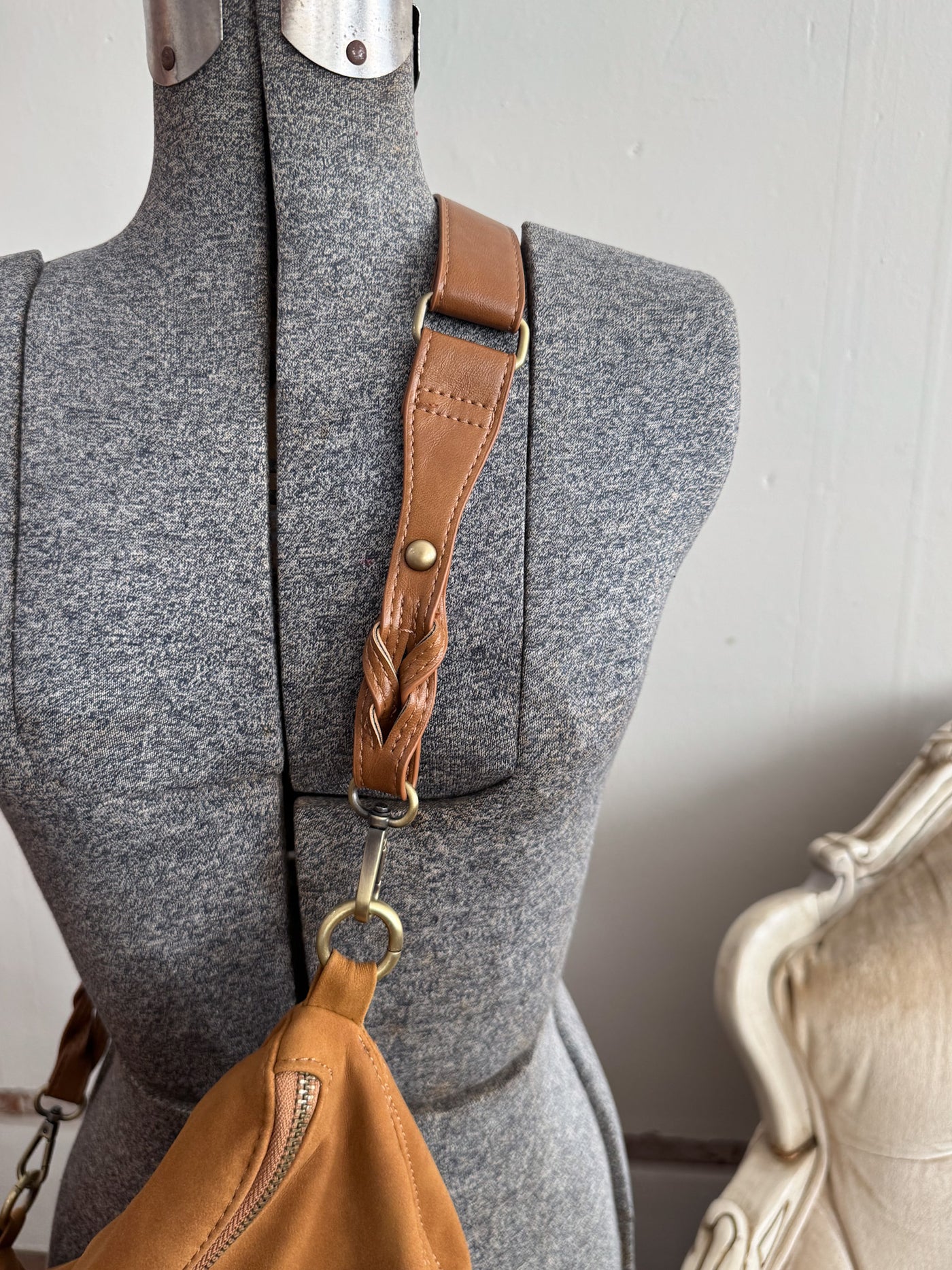 Nina Faux Suede Sling Bag