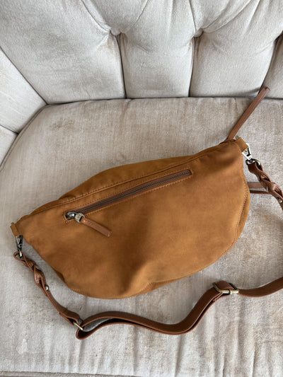 Nina Faux Suede Sling Bag
