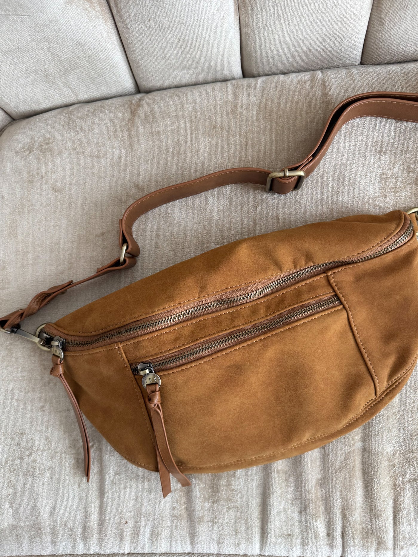 Nina Faux Suede Sling Bag