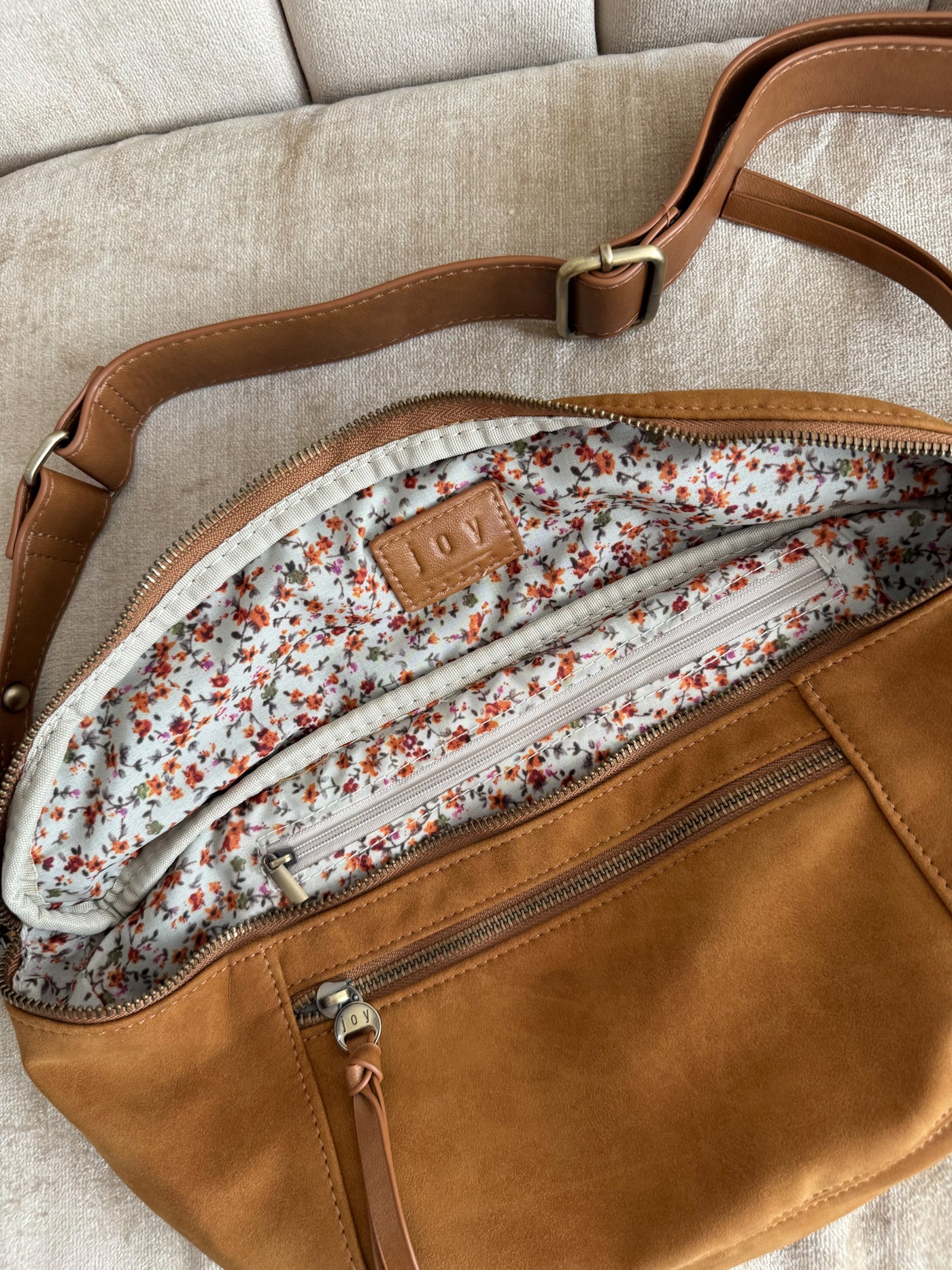 Nina Faux Suede Sling Bag