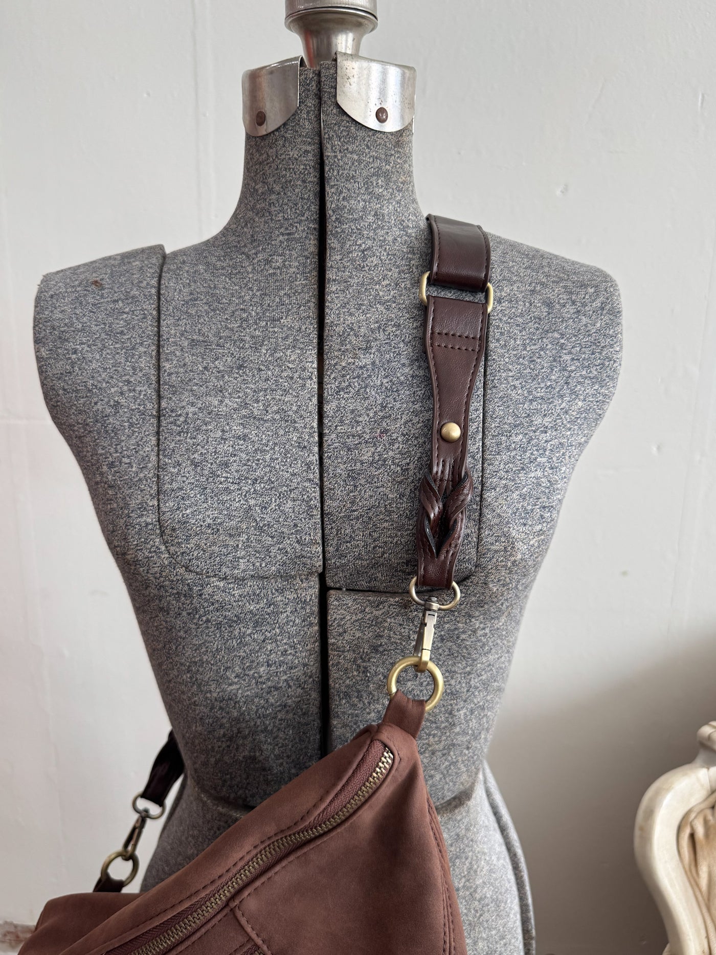 Nina Faux Suede Sling Bag