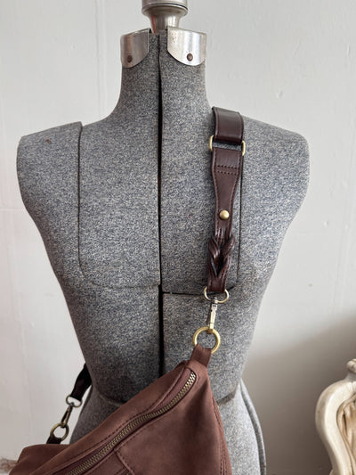 Nina Faux Suede Sling Bag