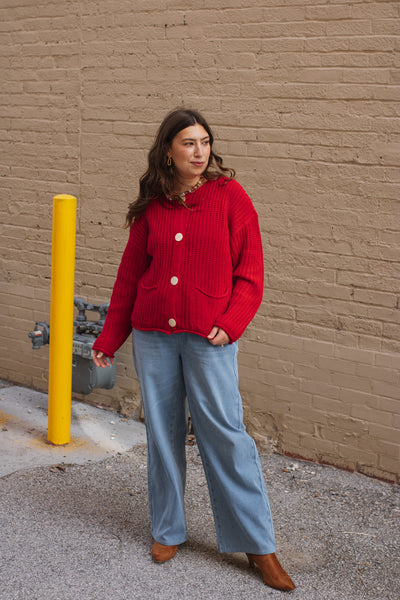 Ruby Button Knit Cardigan