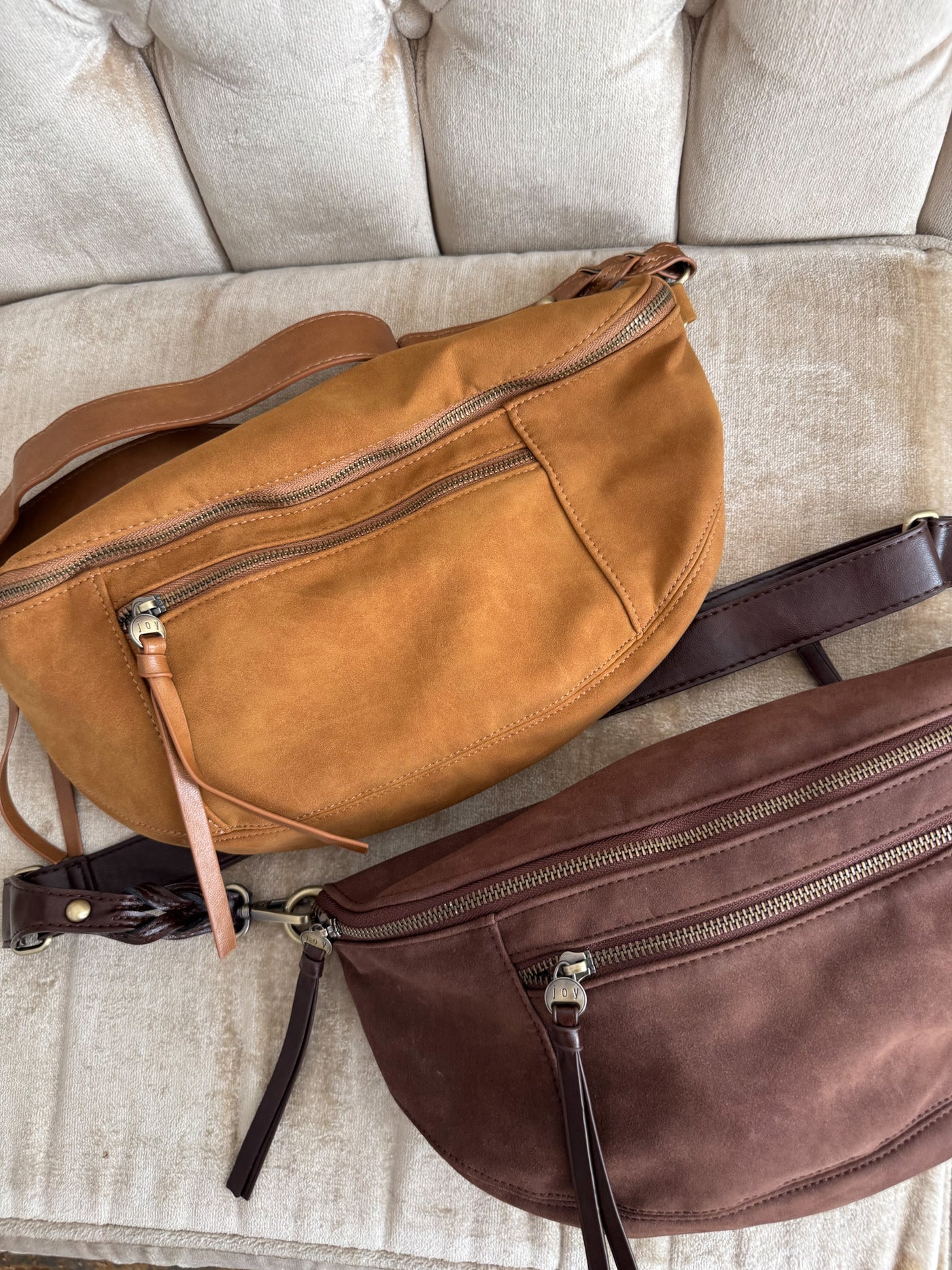 Nina Faux Suede Sling Bag