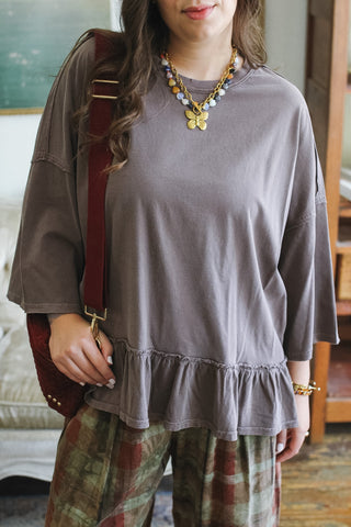Emilee Relaxed Ruffle Tee