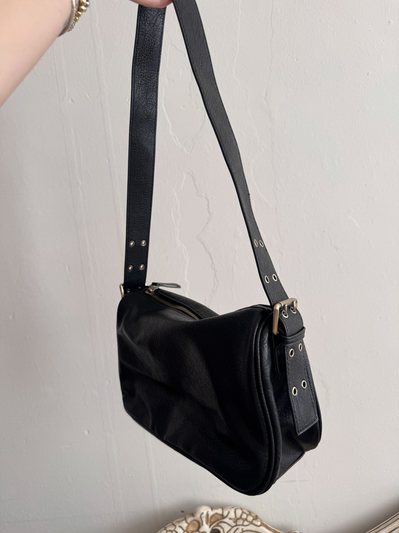 Morgan Buckle Shoulder Bag