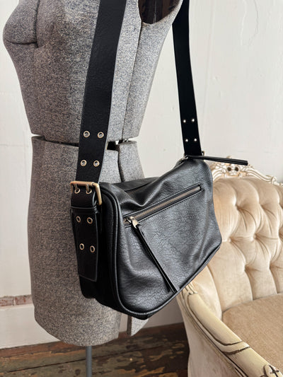 Morgan Buckle Shoulder Bag