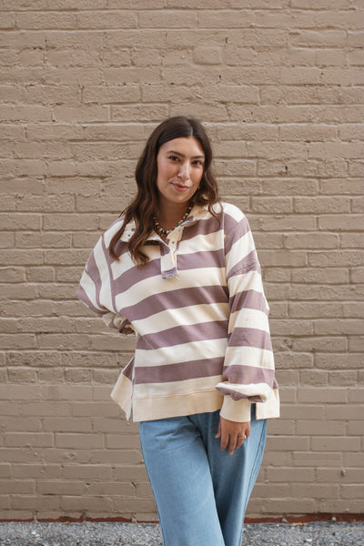 Greta Rugby Stripe Pullover