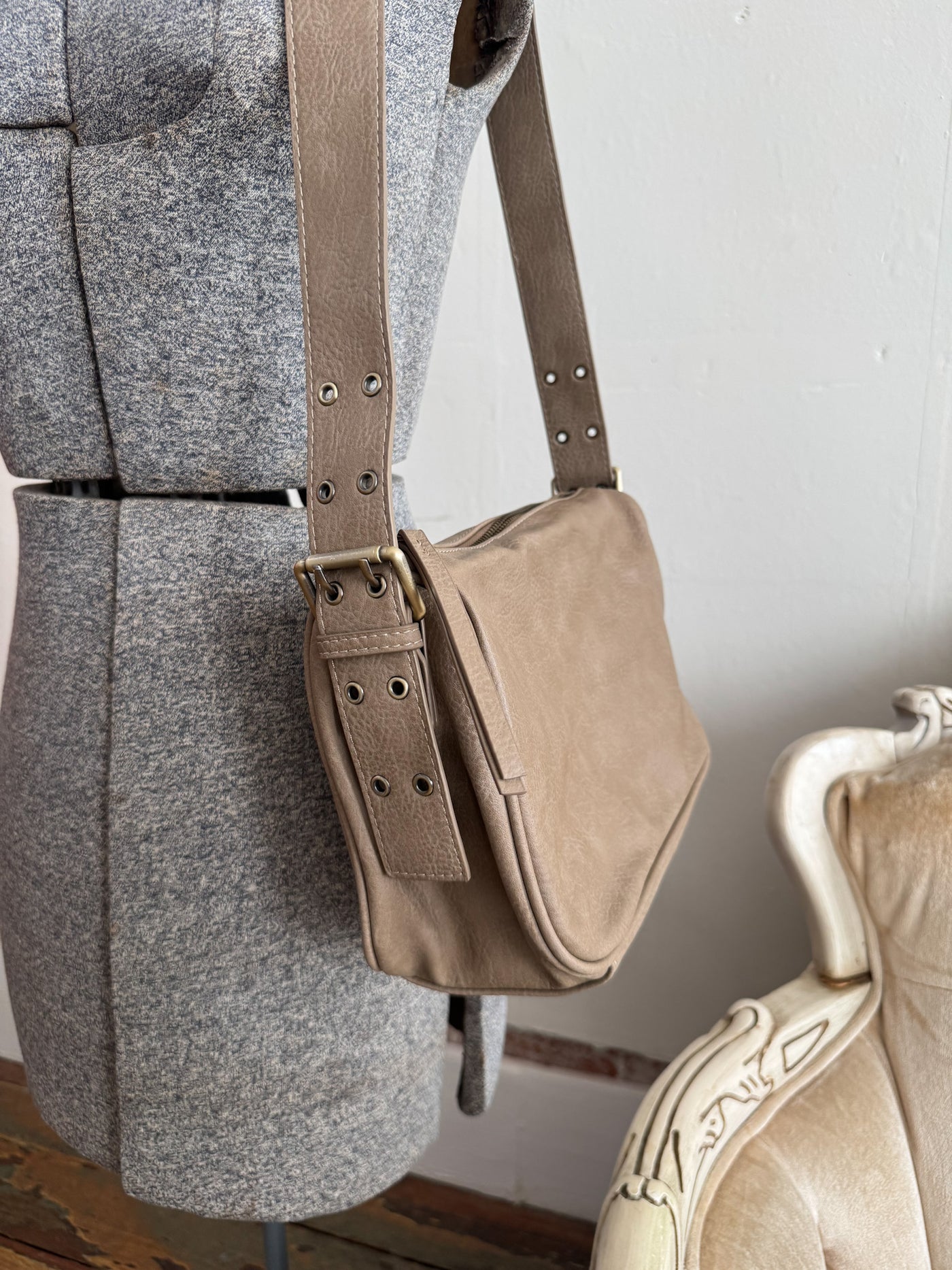 Morgan Buckle Shoulder Bag