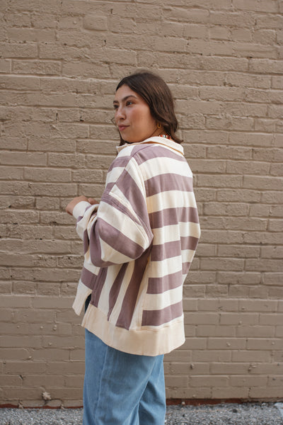 Greta Rugby Stripe Pullover
