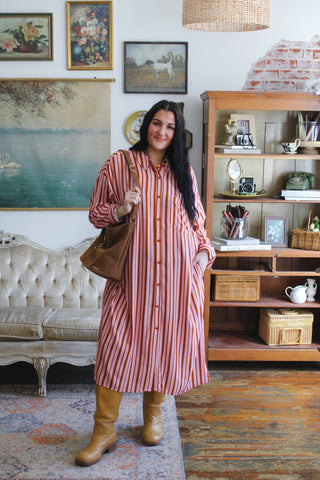 Ryder Striped Button Down Dress