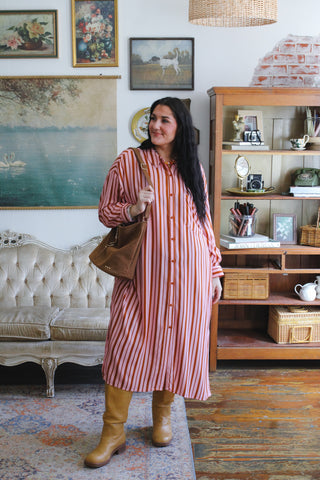 Ryder Striped Button Down Dress