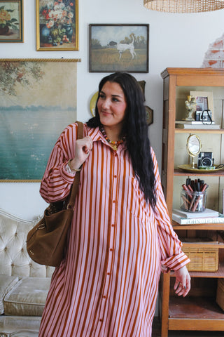 Ryder Striped Button Down Dress