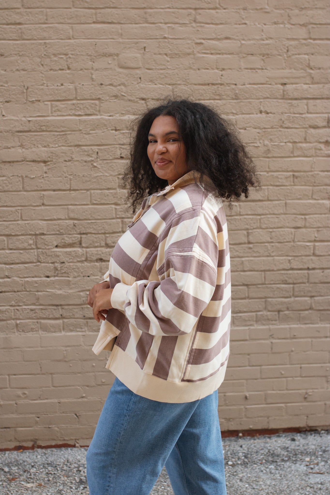 Greta Rugby Stripe Pullover