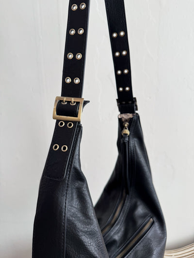 Nadia Buckle Large Hobo Bag