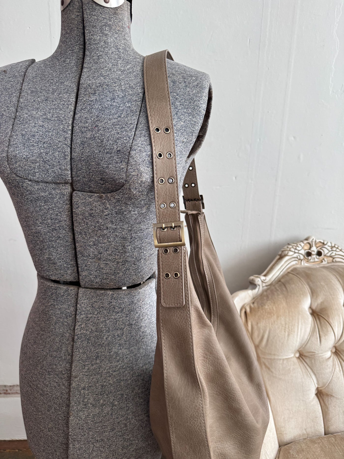 Nadia Buckle Large Hobo Bag