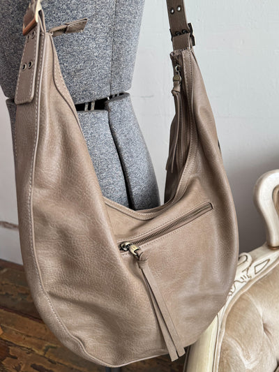 Nadia Buckle Large Hobo Bag