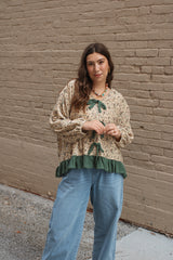 Clara Ruffle Tie Blouse