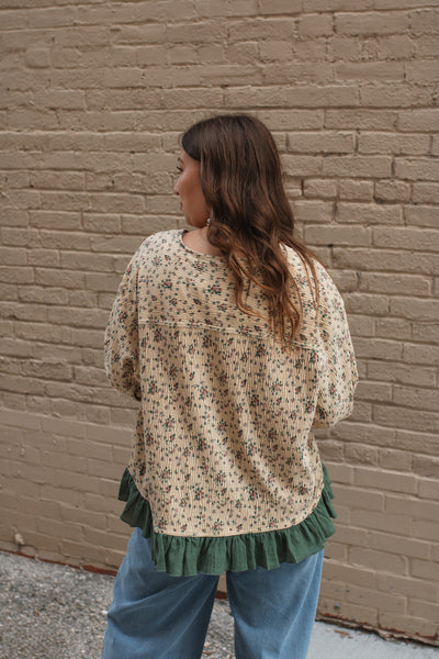 Clara Ruffle Tie Blouse